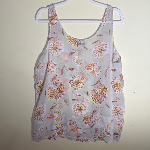 🦬OLD NAVY Chiffon pattern XL Tank - Picture 2 of 4